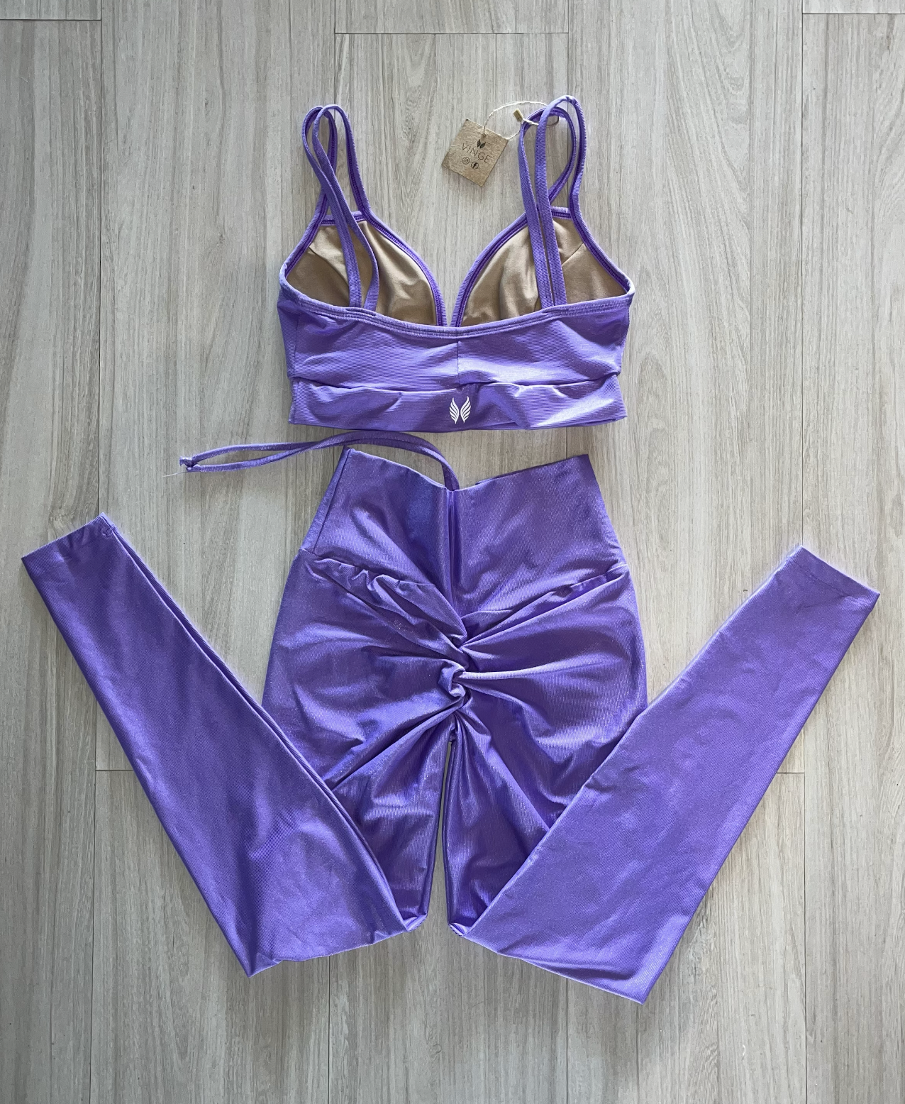 VINGE GO GIRLS CONJUNTO LEGGING + TOP - ROXO