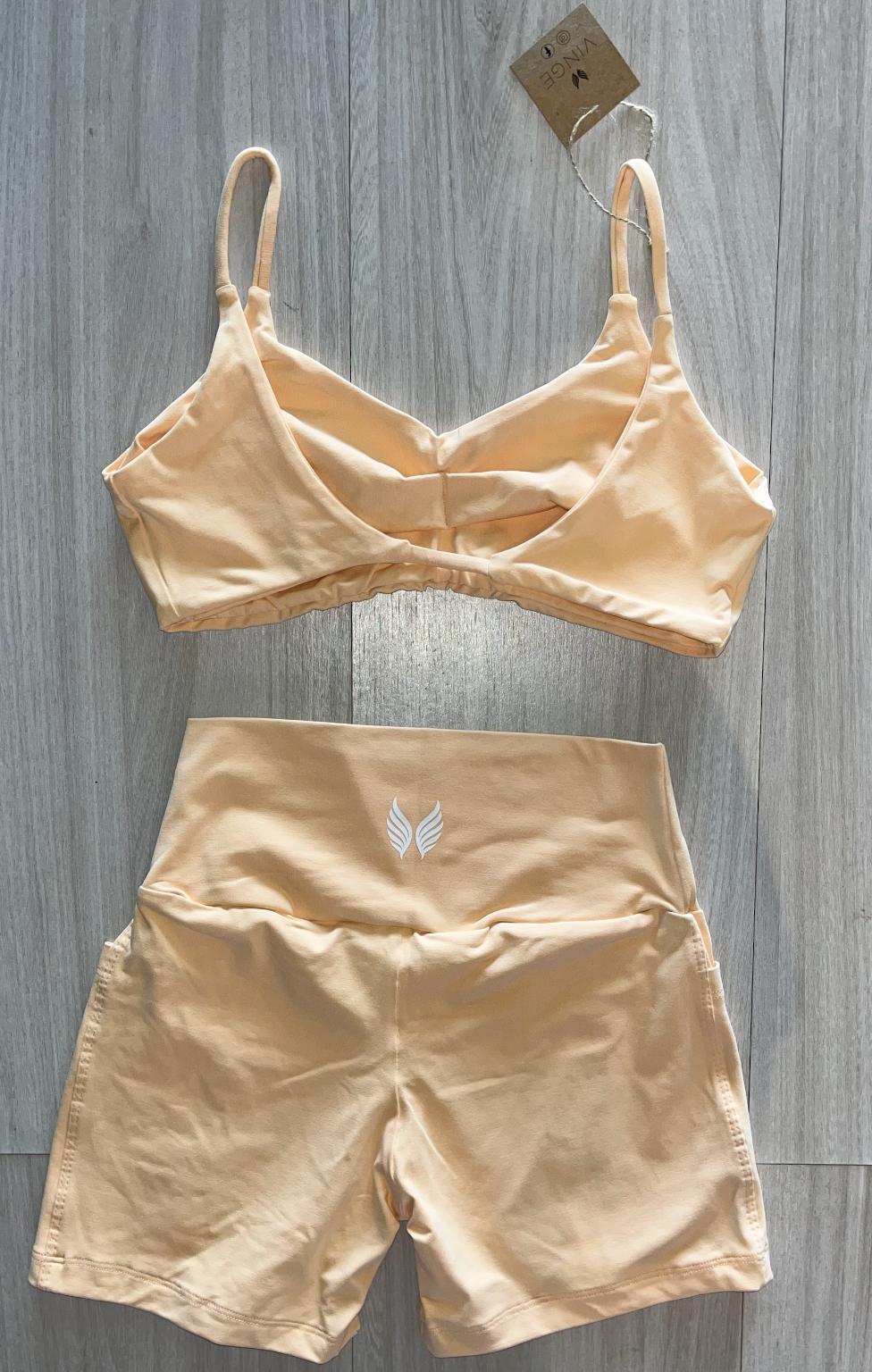 VINGE GO GIRLS CONJUNTO SHORT + TOP - LARANJA