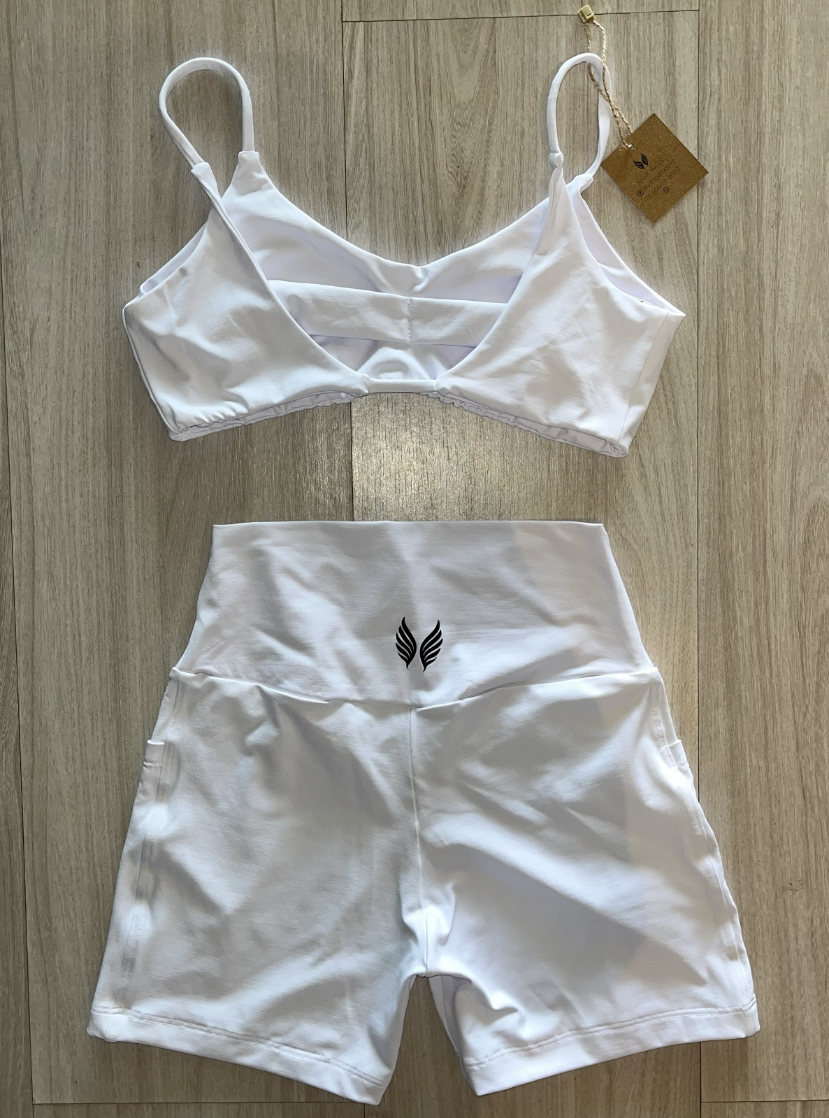 VINGE GO GIRLS CONJUNTO SHORT + TOP - BRANCO