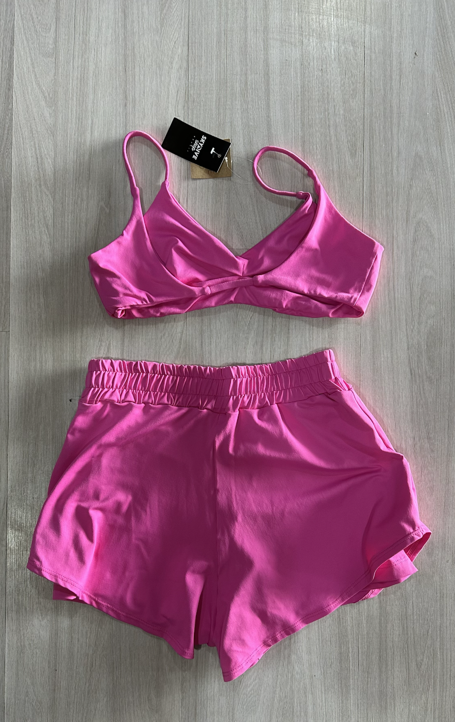 VINGE CONJUNTO SHORT + TOP - ROSA