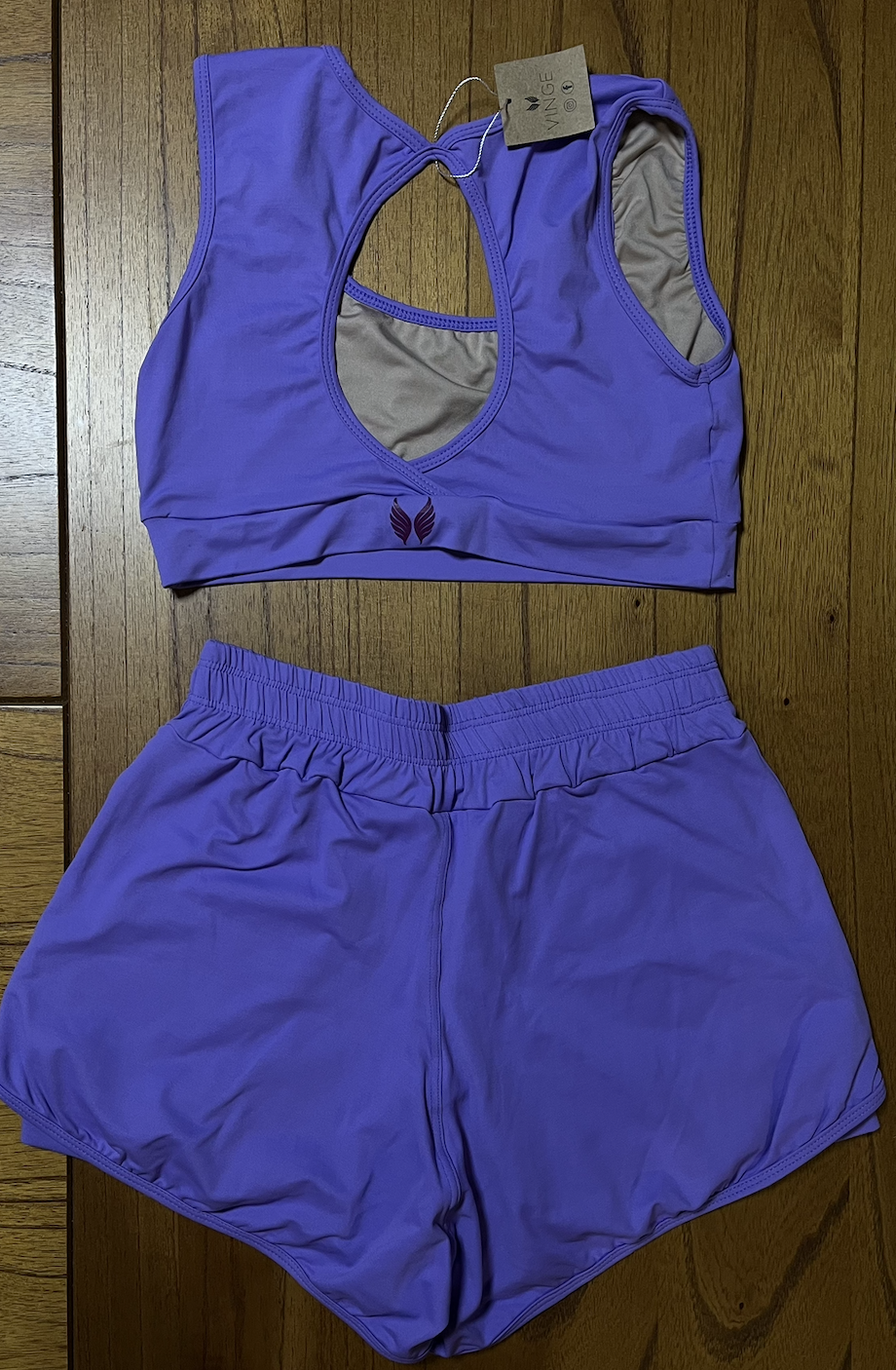 VINGE GO GIRLS CONJUNTO SHORT + TOP - LILAS 02