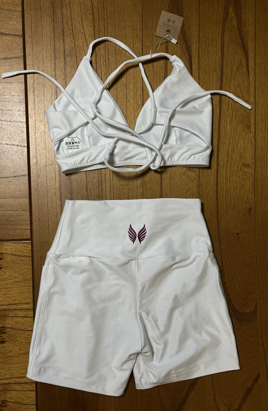 VINGE GO GIRLS CONJUNTO SHORT + TOP - BRANCO 02