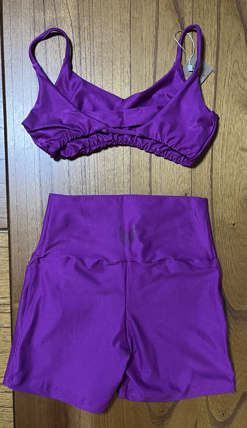 VINGE GO GIRLS CONJUNTO SHORT + TOP - ROXO 02