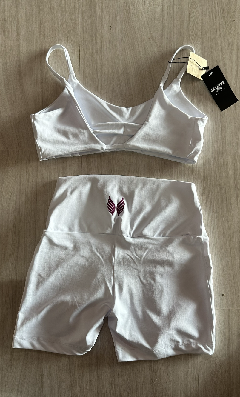 VINGE GO GIRLS CONJUNTO SHORT + TOP - BRANCO 01