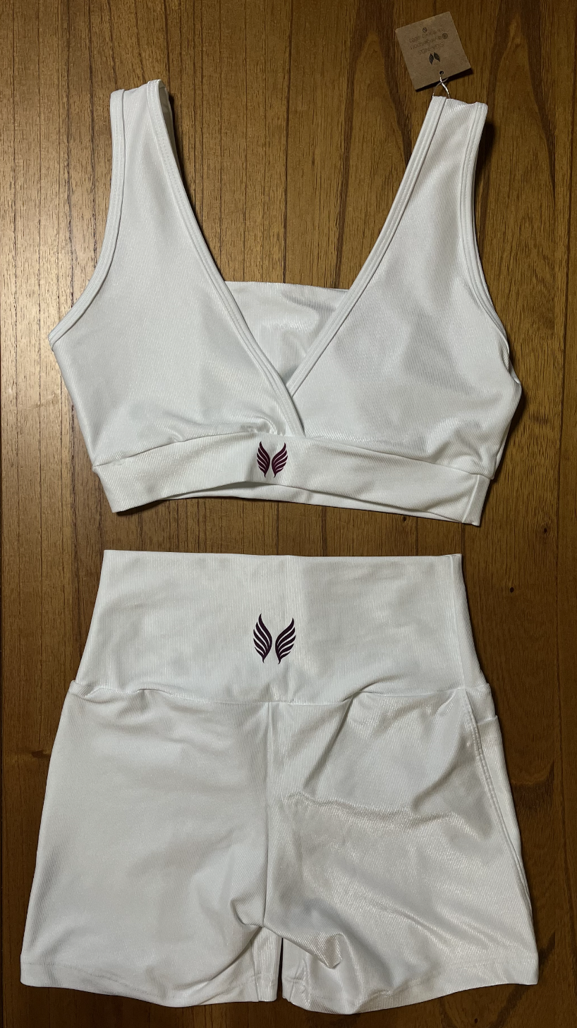 VINGE GO GIRLS CONJUNTO SHORT + TOP - BRANCO 03