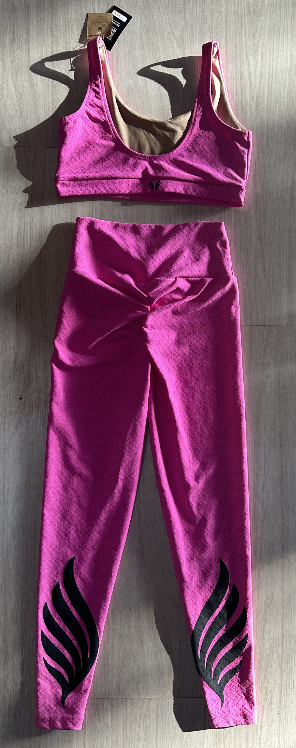 VINGE CONJUNTO LEGGING + TOP - ROSA