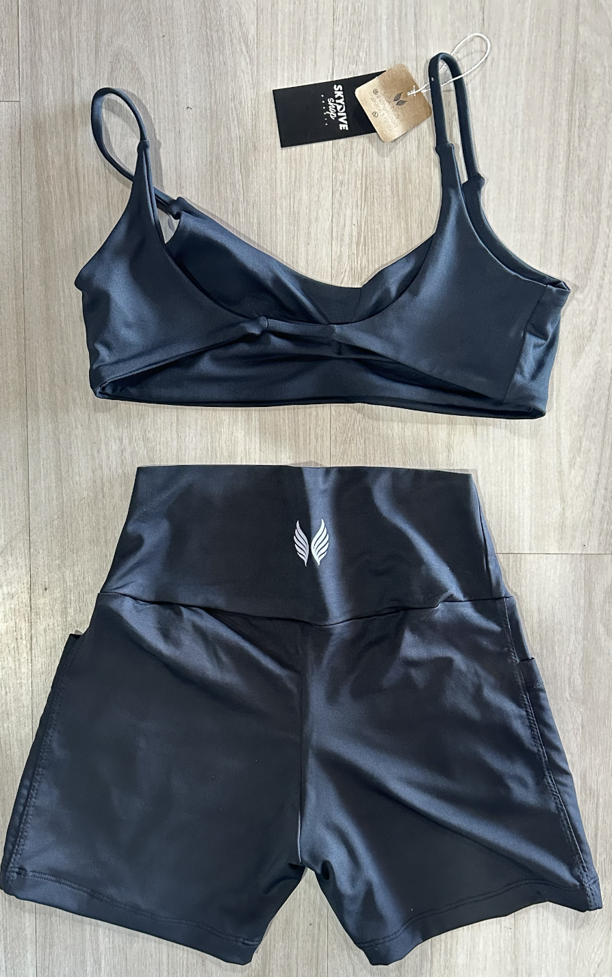VINGE GO GIRLS CONJUNTO SHORT + TOP - PRETO 02
