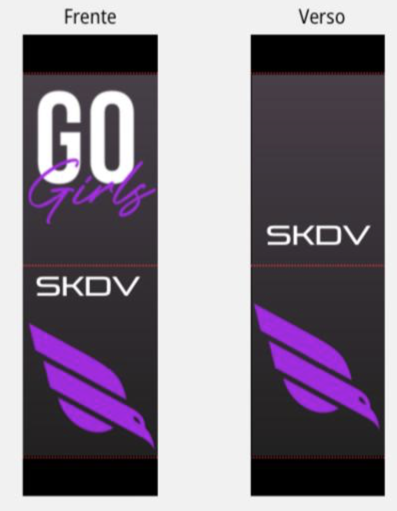 SKYBAND LARGE SKDV GO GIRLS FUNDO CINZA