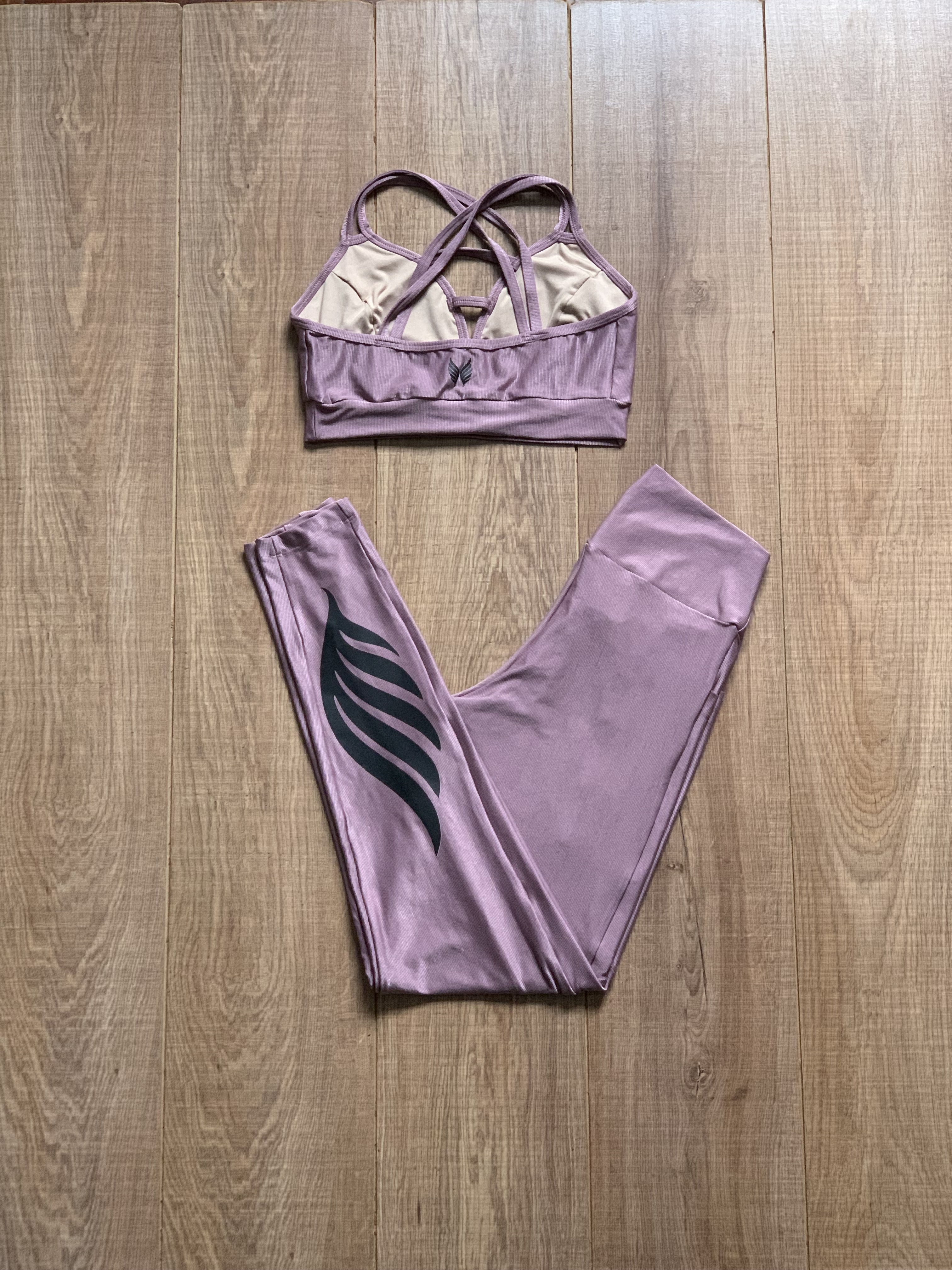VINGE GO GIRLS 03 CONJUNTO LEGGING + TOP - ROSA QUEIMADO