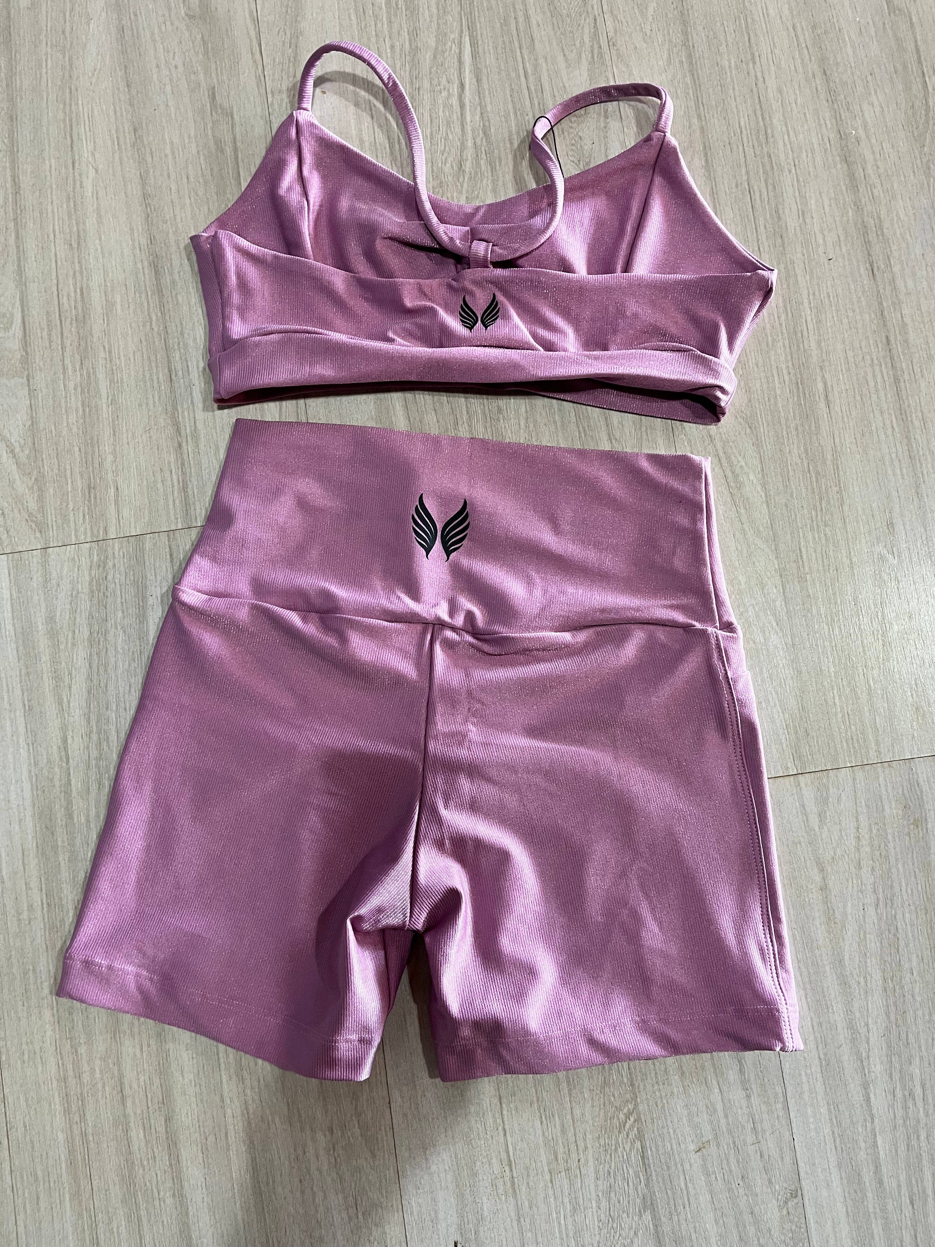 VINGE CONJUNTO SHORT + TOP LILÁS